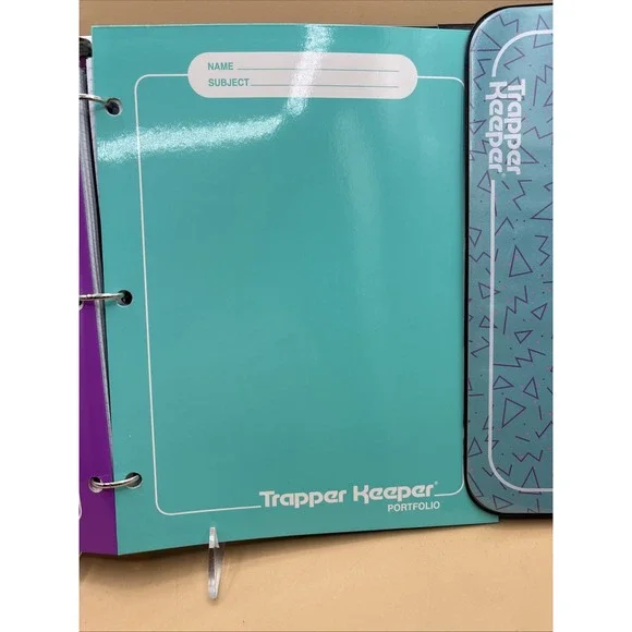 NEW Trapper Keeper Binder Retro Color Portfolio Folder  Mead 12 3/16" x 11 1/4" - Picture 10 of 14